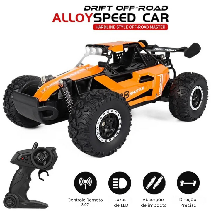 Carro Off-Road com Controle Remoto e Luzes LED