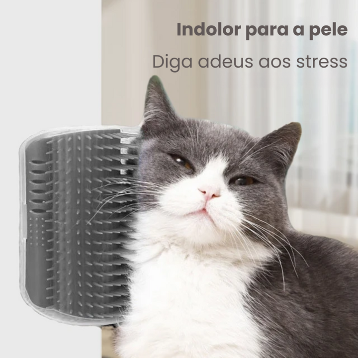 Massageador e Escova 2 em 1 para Gatos