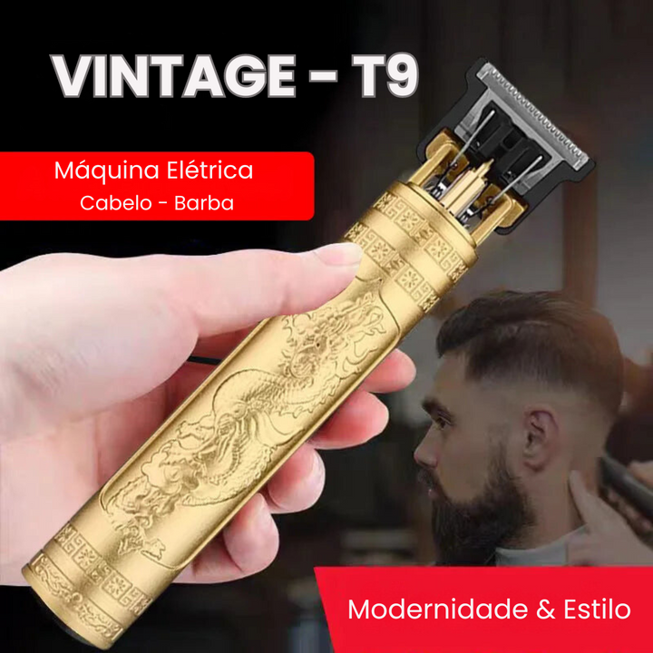 Máquina Elétrica para Corte de Cabelo e Barba  - Vintage T9