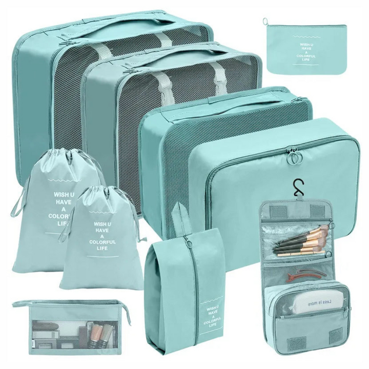 Kit de Sacos Organizadores de Mala para Viagem