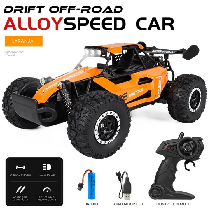 Carro Off-Road com Controle Remoto e Luzes LED